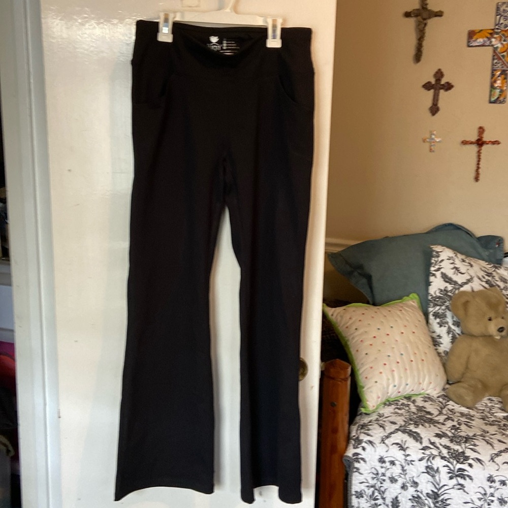 Iuga stretchy black pants L-XL with pockets